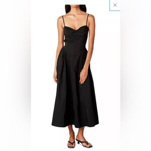 Nia Black Destene Poplin Dress